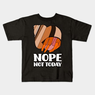 Nope Not Today Hermit Crab Kids T-Shirt